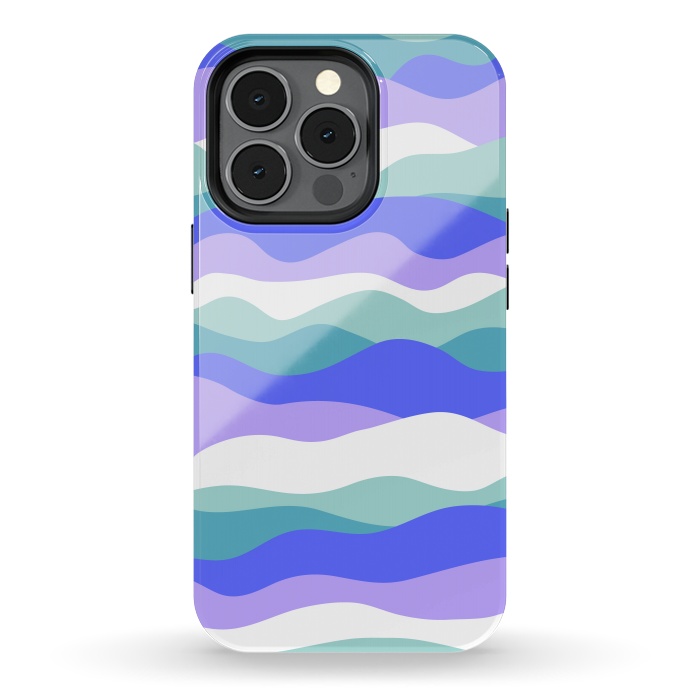 iPhone 13 pro StrongFit Blue waves by Martina