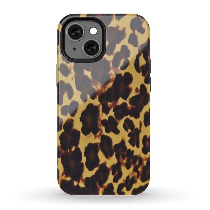 iPhone 13 mini StrongFit Exotic-ReAL LeOparD by ''CVogiatzi.