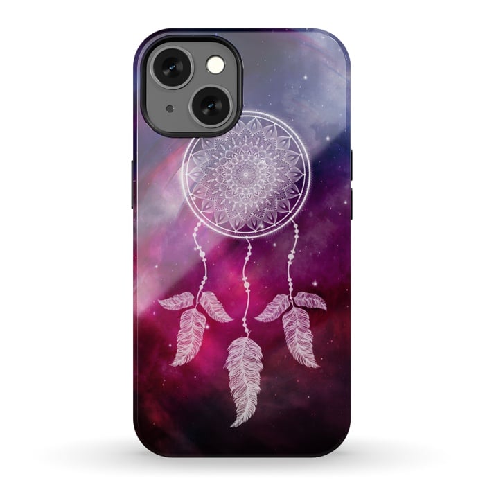 iPhone 13 StrongFit Dark galaxy dreamcatcher by Jms