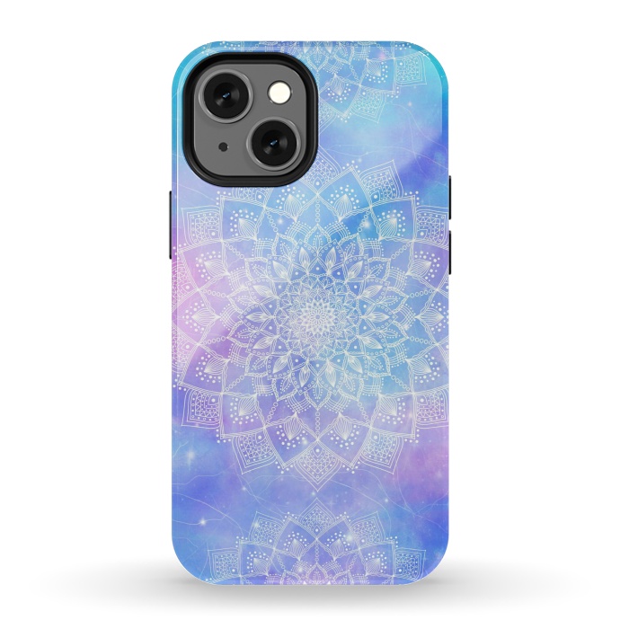 iPhone 13 mini StrongFit Galaxy mandala pastel by Jms