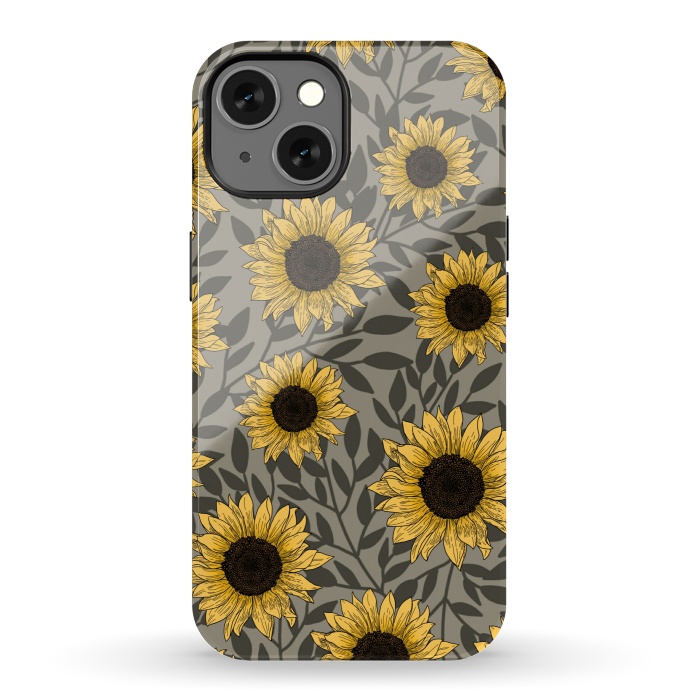iPhone 13 StrongFit Sunflowers. by Jms