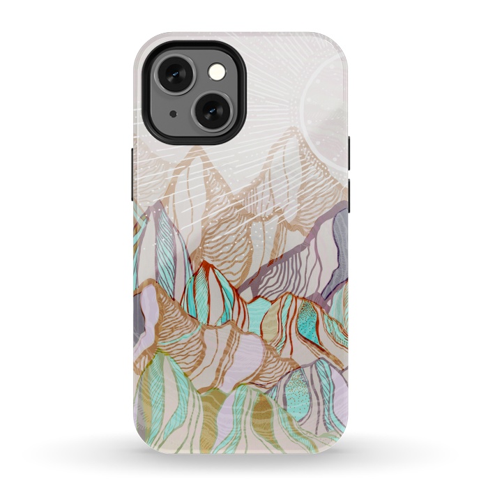 iPhone 13 mini StrongFit Mountain Tops by Rose Halsey