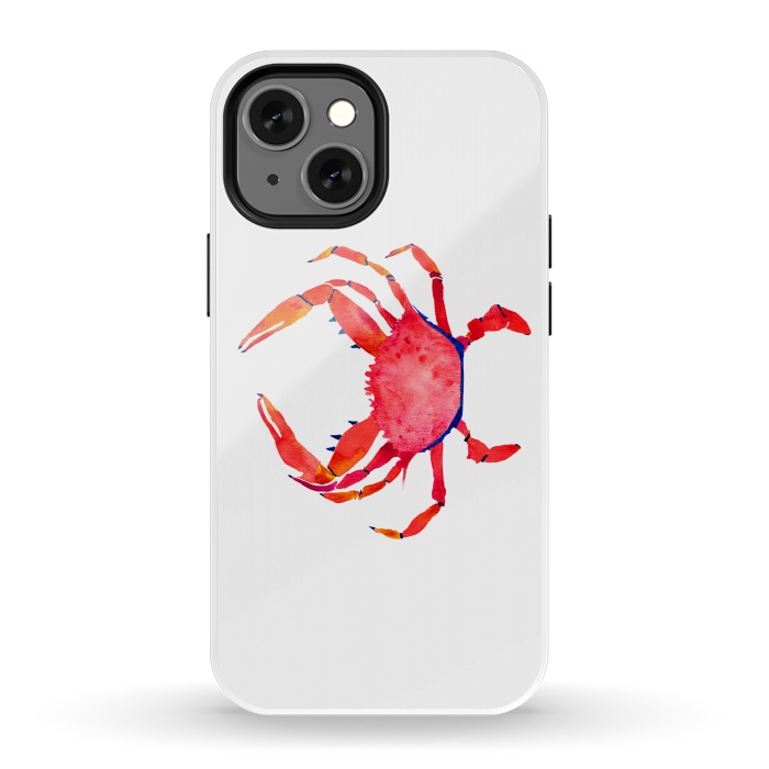 iPhone 13 mini StrongFit Red Crab by Amaya Brydon