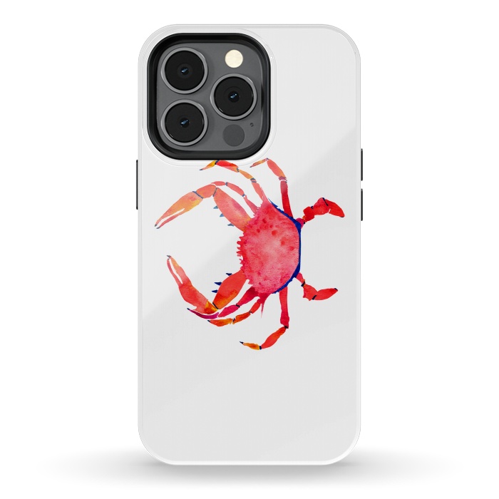 iPhone 13 pro StrongFit Red Crab by Amaya Brydon