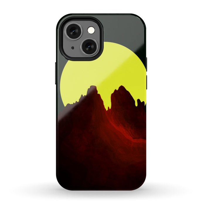 iPhone 13 mini StrongFit The great yellow moon by Steve Wade (Swade)