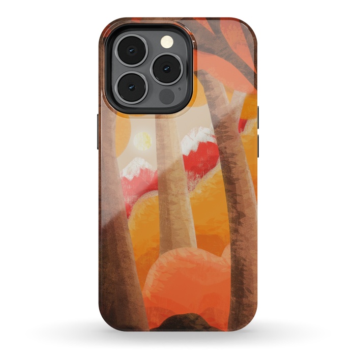 iPhone 13 pro StrongFit The autumn orange forest by Steve Wade (Swade)