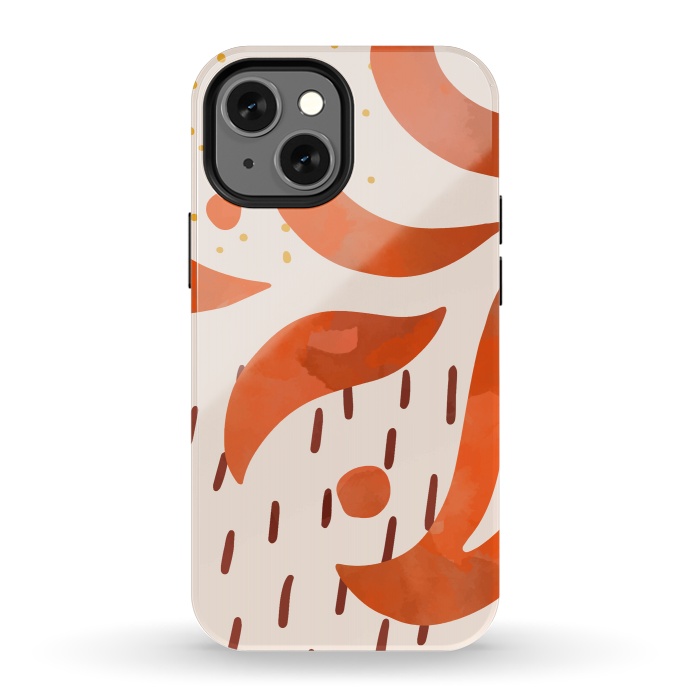 iPhone 13 mini StrongFit Great Orange by Creativeaxle