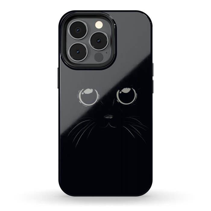 iPhone 13 pro StrongFit Black Cat by Sue Anna Joe