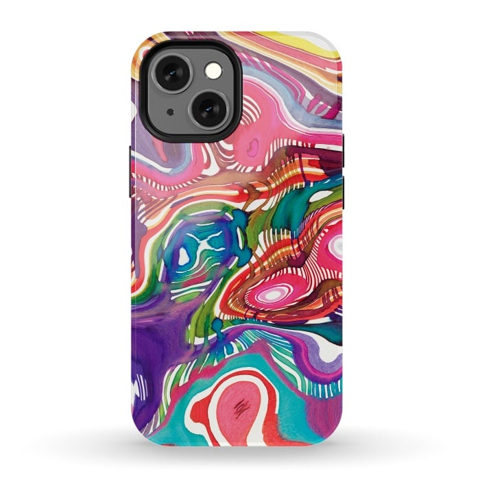 iPhone 13 mini StrongFit Dreaming shapes by Ninola Design