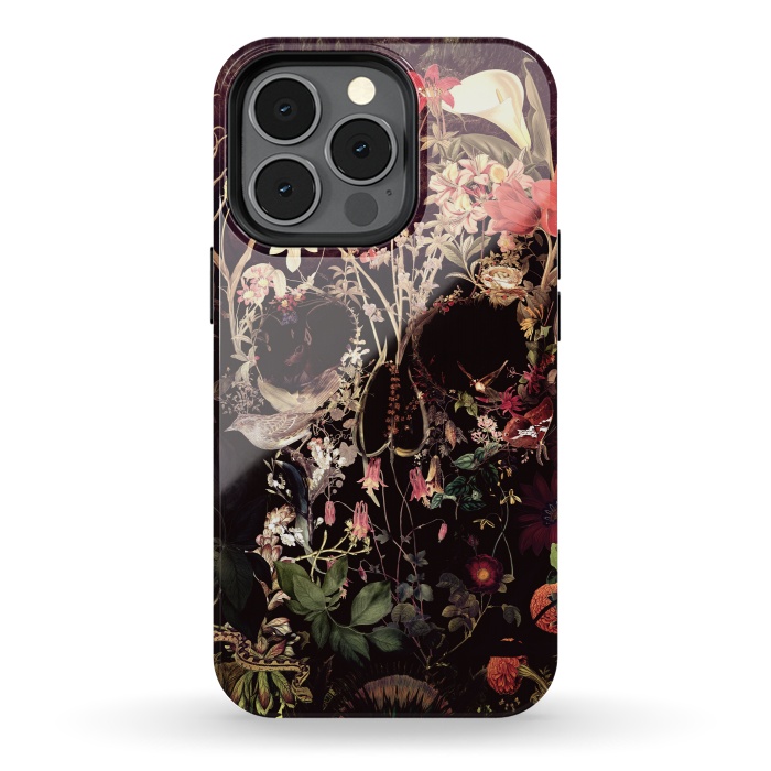 iPhone 13 pro StrongFit Bloom Skull by Ali Gulec