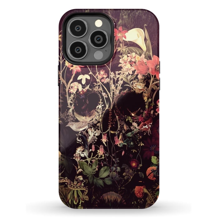 iPhone 13 Pro Max StrongFit Bloom Skull by Ali Gulec