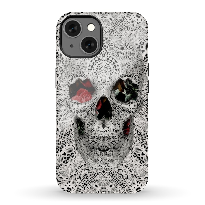 iPhone 13 StrongFit Lace Skull 2 by Ali Gulec