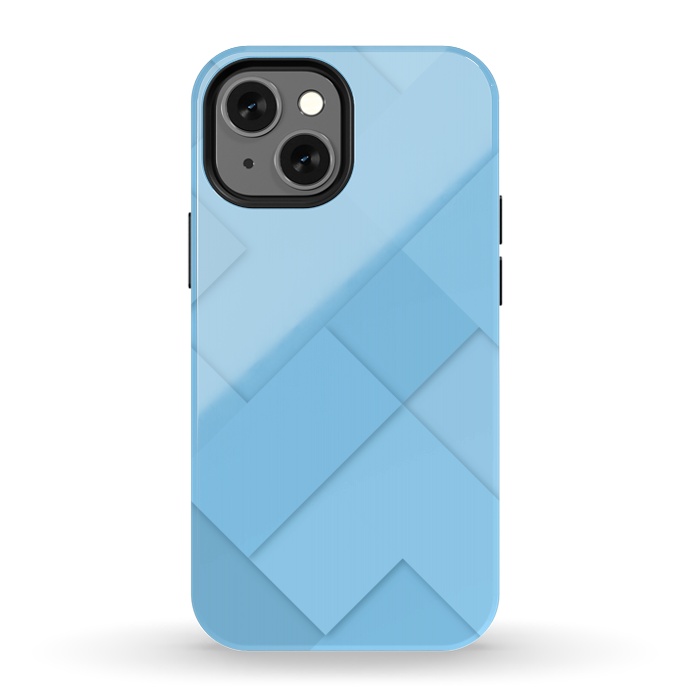 iPhone 13 mini StrongFit blue shade blocks  by MALLIKA