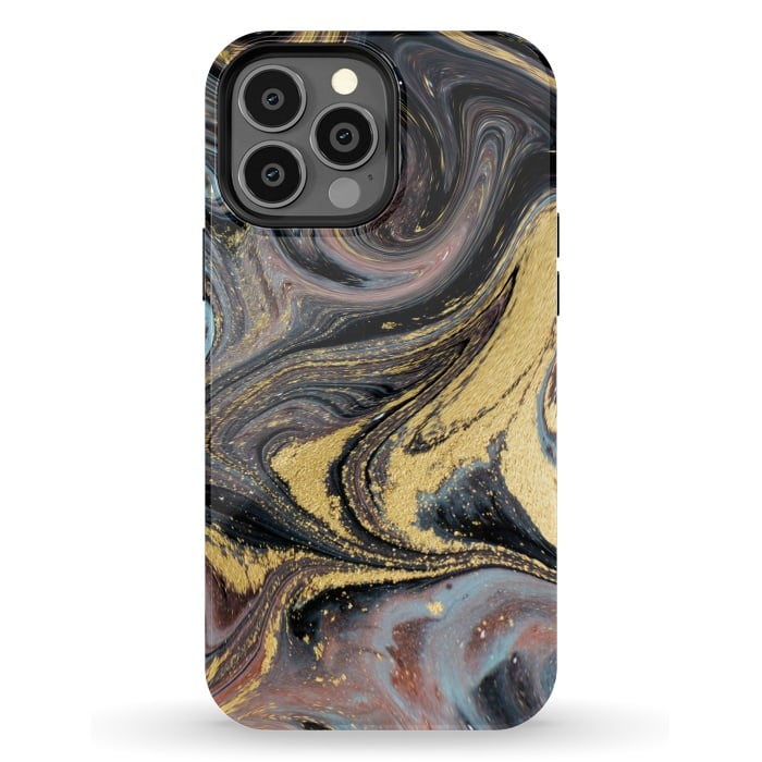iPhone 13 Pro Max StrongFit Liquid Marble Design IV by ArtsCase