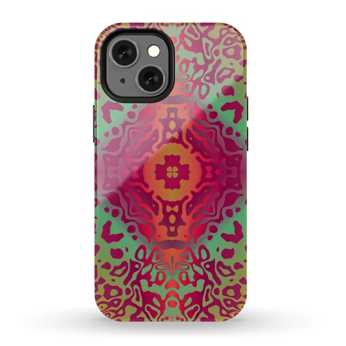 iPhone 13 mini StrongFit Colorful Mandalas by ArtsCase