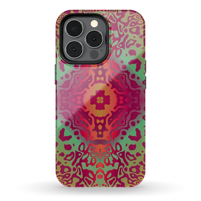 iPhone 13 pro StrongFit Colorful Mandalas by ArtsCase