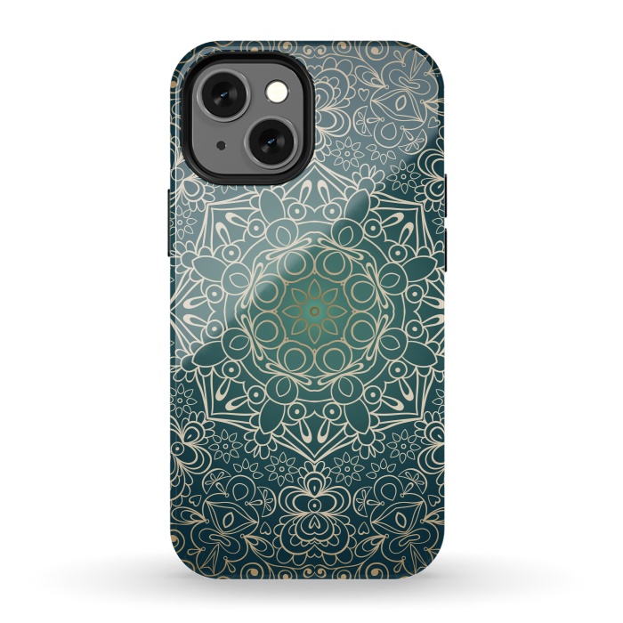 iPhone 13 mini StrongFit Fantasy Mandala Design by ArtsCase