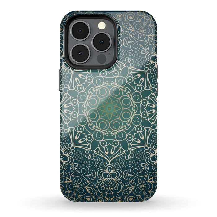 iPhone 13 pro StrongFit Fantasy Mandala Design by ArtsCase