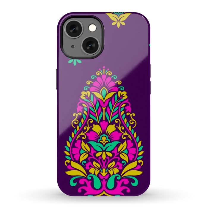 iPhone 13 StrongFit Purple Ethnic Mandalas by ArtsCase