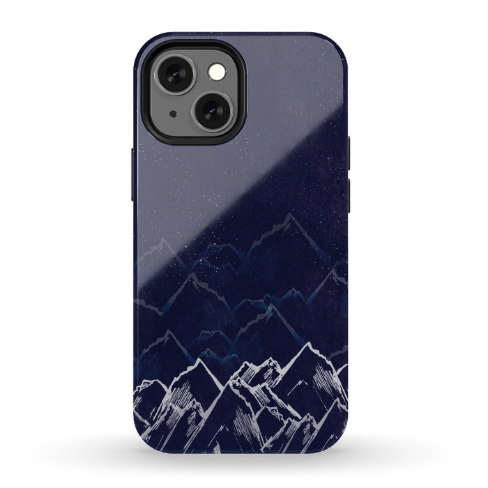 iPhone 13 mini StrongFit Mountain Mist by Rose Halsey