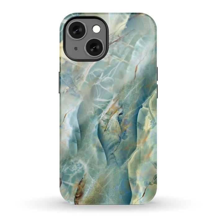 iPhone 13 StrongFit Green Marble Design by ArtsCase