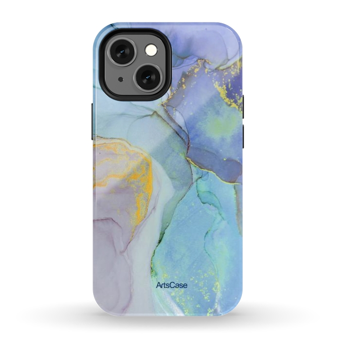 iPhone 13 mini StrongFit Ink Paint Abstract Marble by ArtsCase