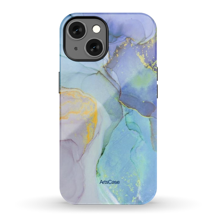 iPhone 13 StrongFit Ink Paint Abstract Marble by ArtsCase