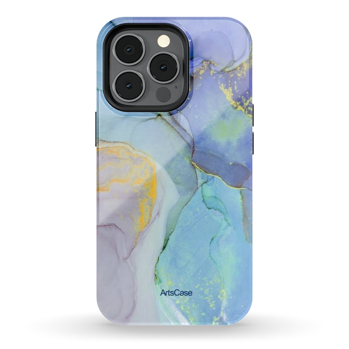 iPhone 13 pro StrongFit Ink Paint Abstract Marble by ArtsCase