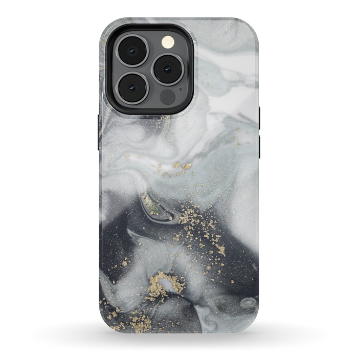 iPhone 13 pro StrongFit Style Incorporates the Swirls of Marble by ArtsCase