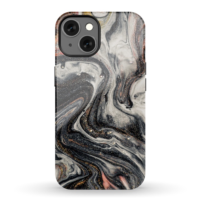iPhone 13 StrongFit Swirls of Marble and The Ripples of Agate by ArtsCase