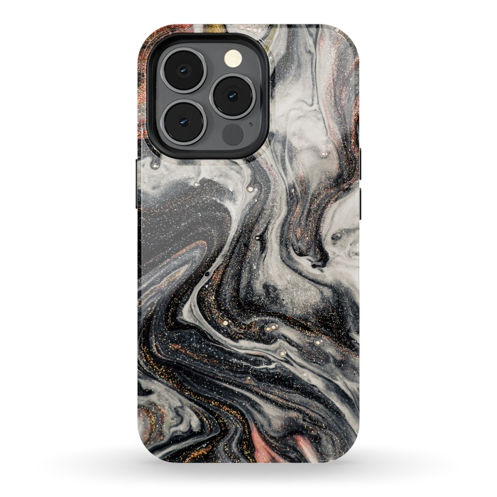 iPhone 13 pro StrongFit Swirls of Marble and The Ripples of Agate by ArtsCase