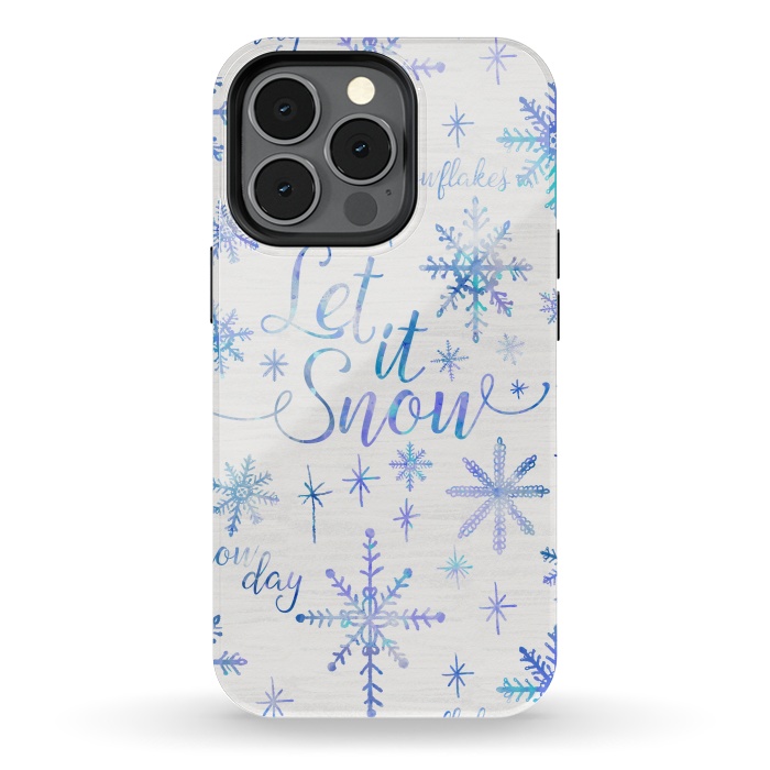 iPhone 13 pro StrongFit Let It Snow by Noonday Design