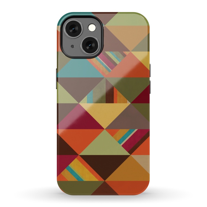 iPhone 13 StrongFit Autumn Triangles by Noonday Design
