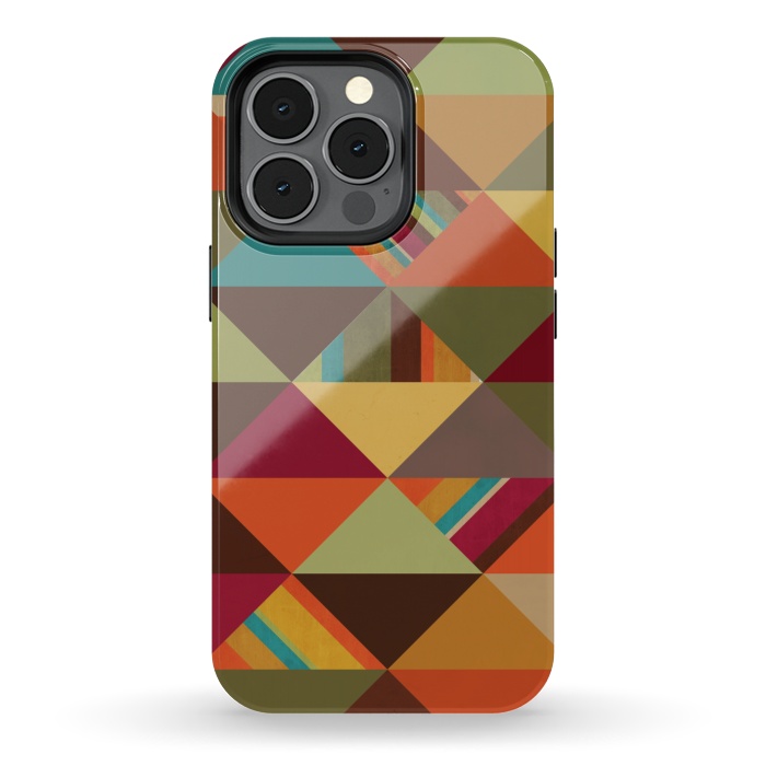 iPhone 13 pro StrongFit Autumn Triangles by Noonday Design