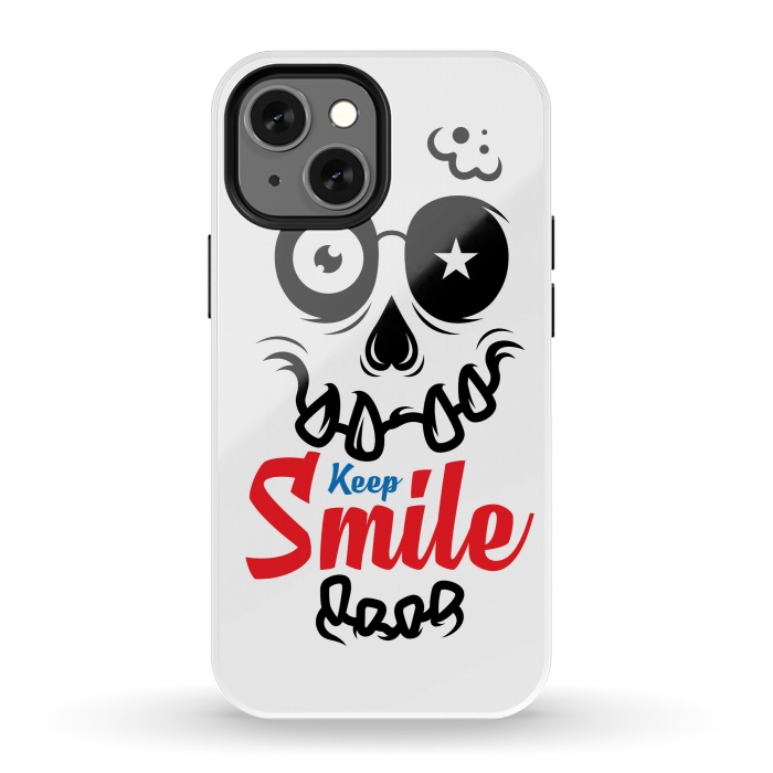 iPhone 13 mini StrongFit Keep Smile by Afif Quilimo