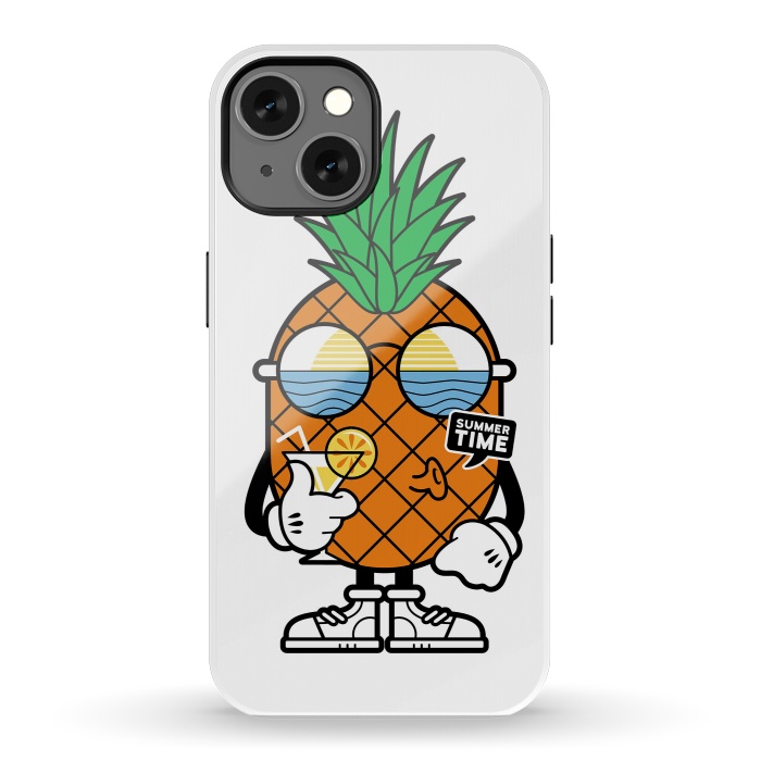 iPhone 13 StrongFit Pineapple Summer by Afif Quilimo