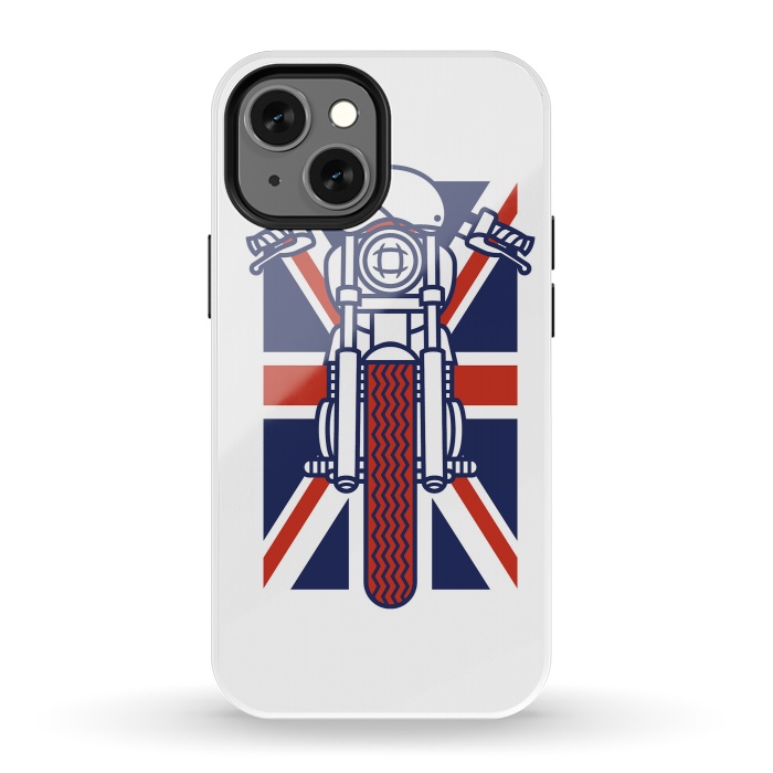 iPhone 13 mini StrongFit British Biker by Afif Quilimo