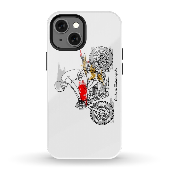 iPhone 13 mini StrongFit Custom Motorcycle by Afif Quilimo