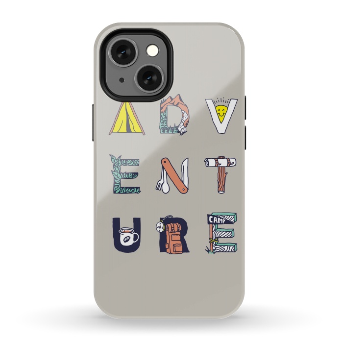 iPhone 13 mini StrongFit Adventure Typography by Afif Quilimo