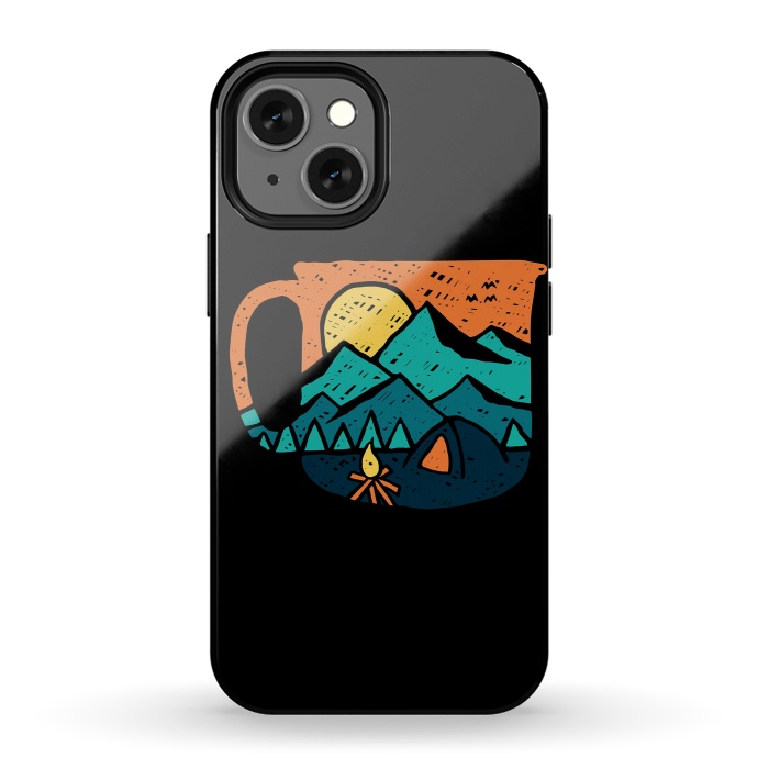iPhone 13 mini StrongFit Coffee and Adventure by Afif Quilimo
