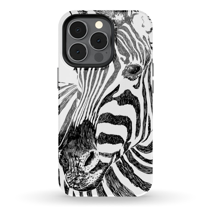 iPhone 13 pro StrongFit Zebra by Uma Prabhakar Gokhale