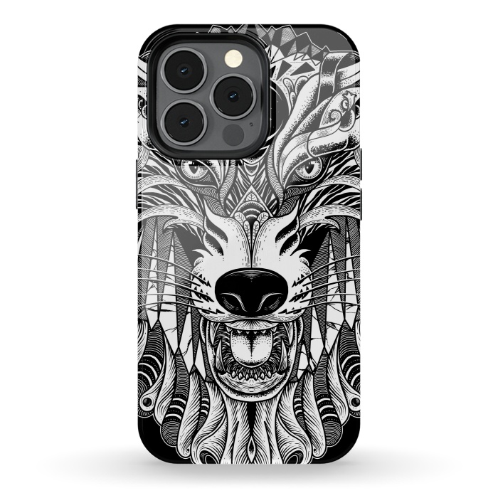 iPhone 13 pro StrongFit Wolf by Afif Quilimo
