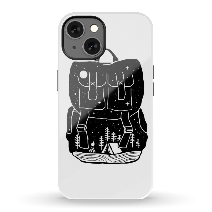 iPhone 13 StrongFit Backpacker for white by Afif Quilimo