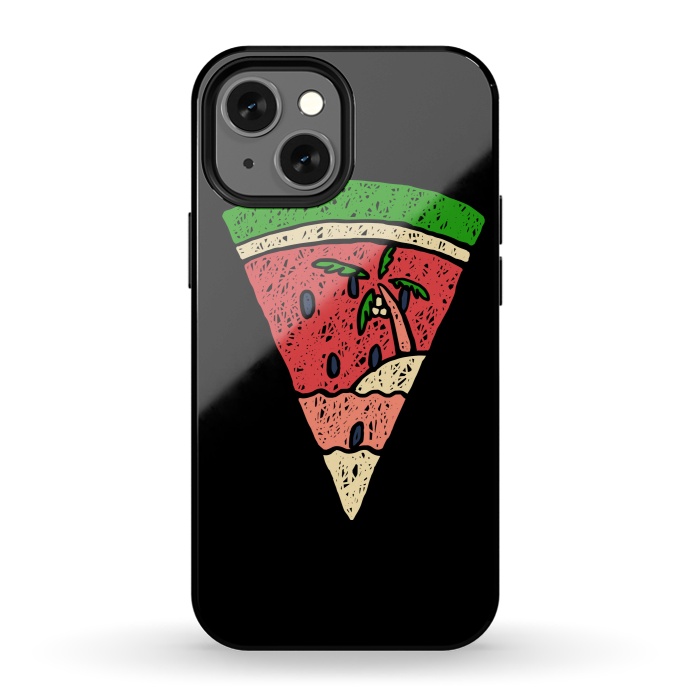 iPhone 13 mini StrongFit Watermelon and Beach by Afif Quilimo