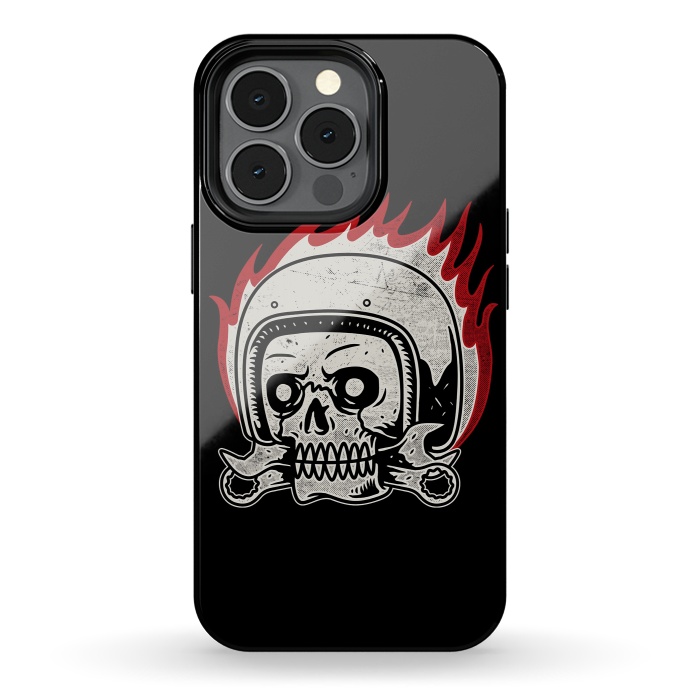 iPhone 13 pro StrongFit Skull Biker by Afif Quilimo