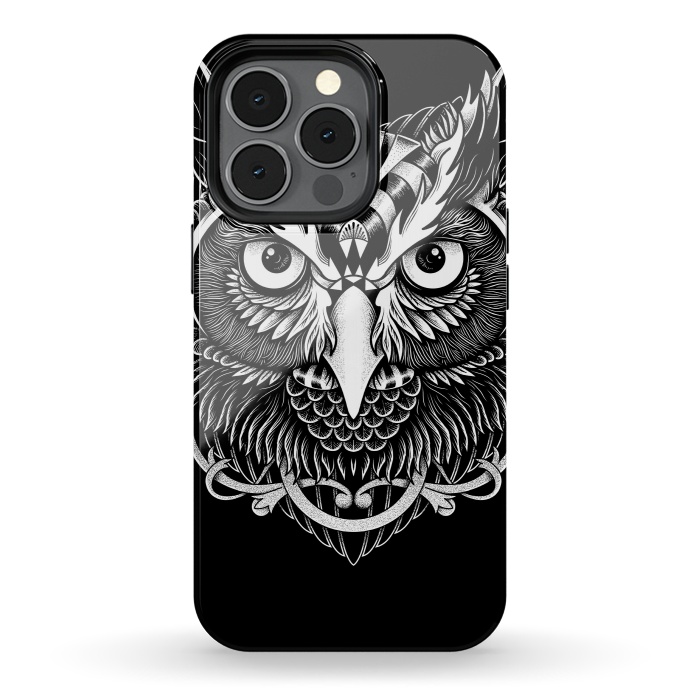 iPhone 13 pro StrongFit Owl ornate by Afif Quilimo