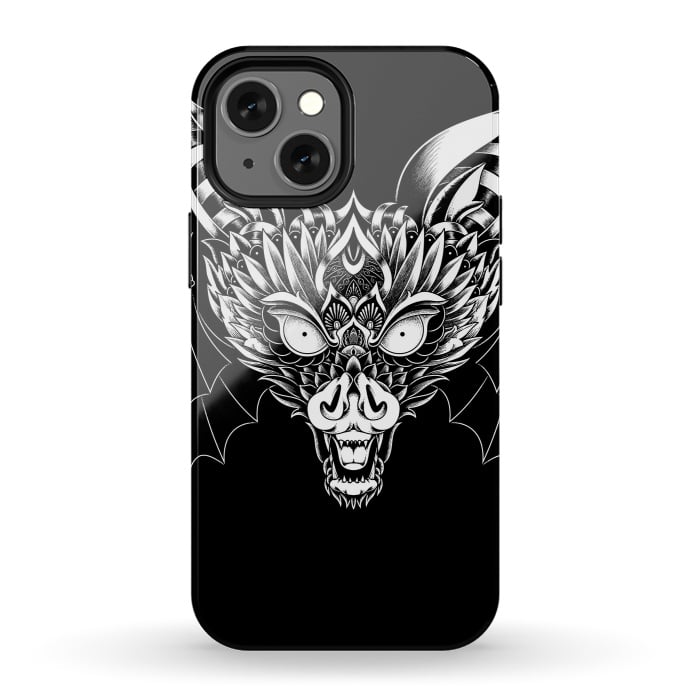 iPhone 13 mini StrongFit Bat Ornate by Afif Quilimo