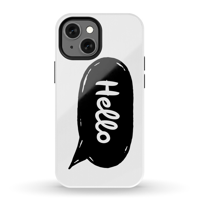 iPhone 13 mini StrongFit Hello by Laura Nagel
