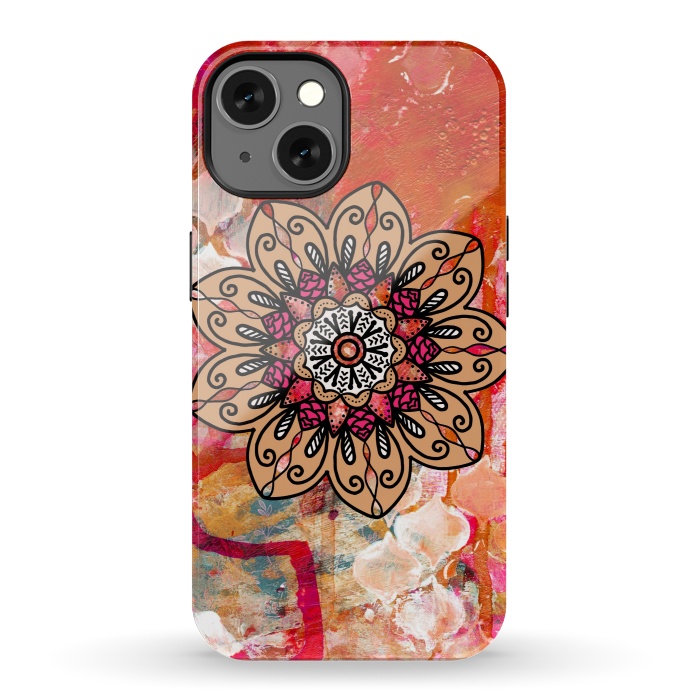 iPhone 13 StrongFit Red mandala  by Winston