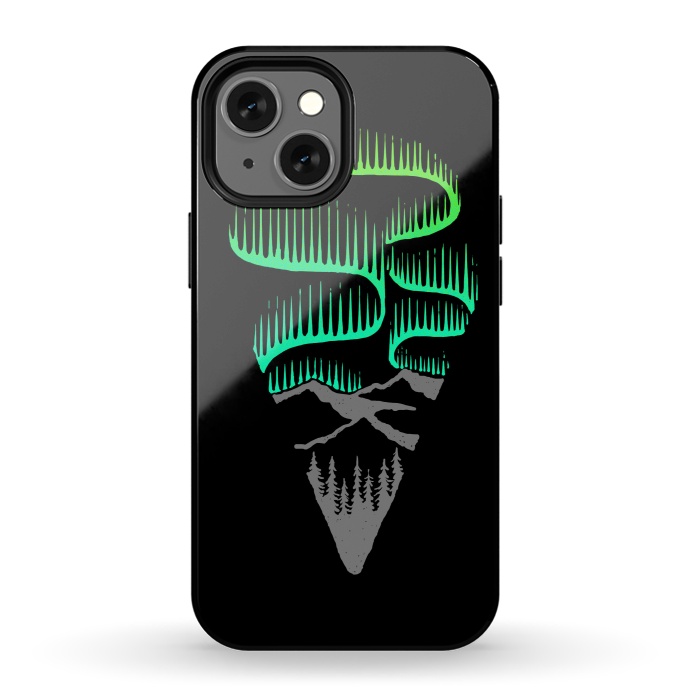 iPhone 13 mini StrongFit Aurora Borealis by Afif Quilimo